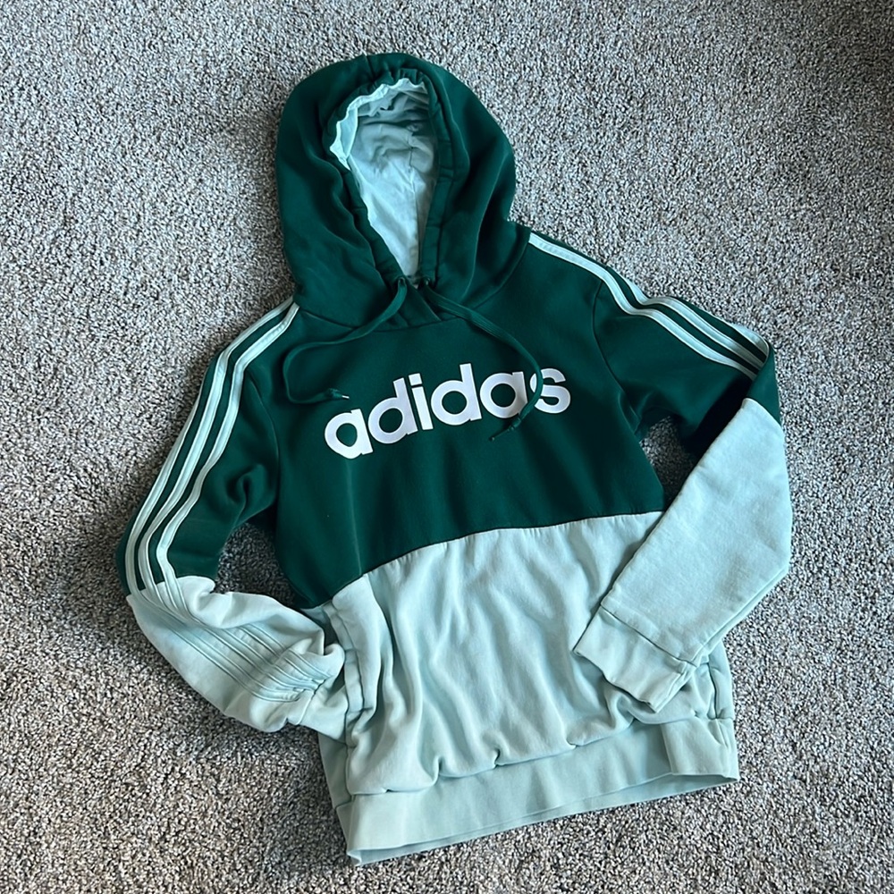 Adidas Colorblock Hoodie - Small